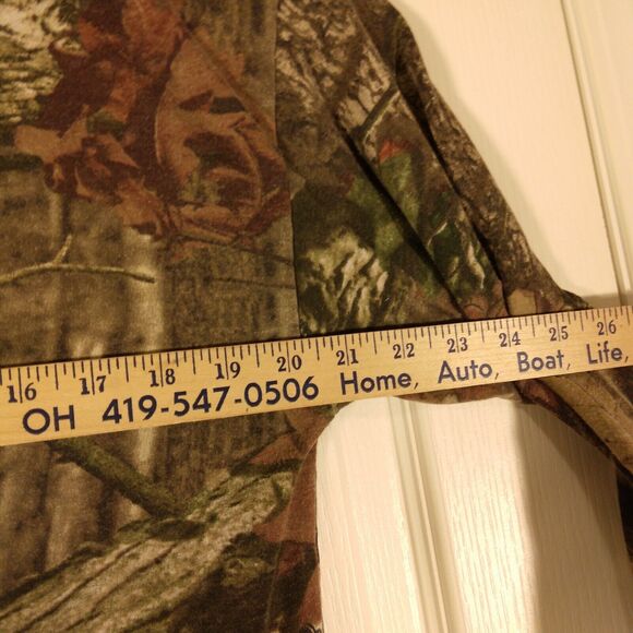 Mossy Oak camo tshirt mens L Large brown real tree break up infinity long sleeve - Picture 4 of 8